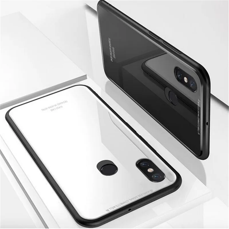 Роскошный глянцевый чехол для телефона из закаленного стекла Xiaomi Redmi S2 мягкая ТПУ