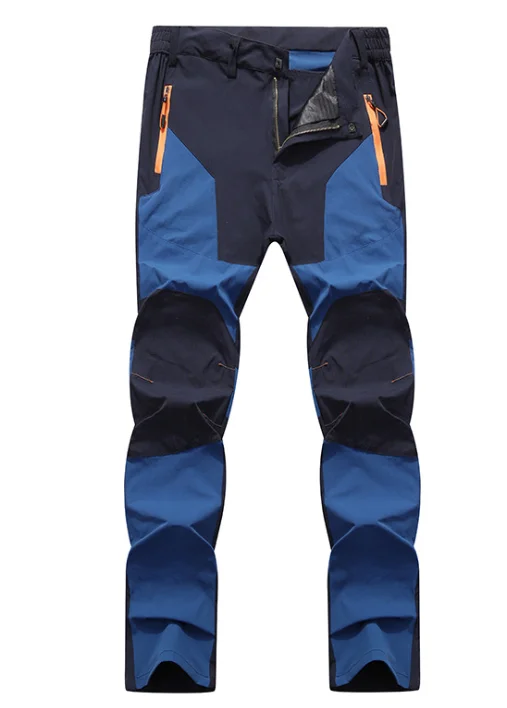 Diamond Blue Facecozy для Для мужчин на открытом воздухе быстросохнущая рыболовные штаны в стиле пэчворк восхождение ветрозащитный Пеший Туризм Восхождение брюки Кемпинг походы брюки - Цвет: Diamond Blue