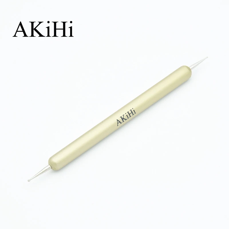 AKiHi 2 сторонняя точечная ручка подбирающая стразы воск для ногтей инструмент