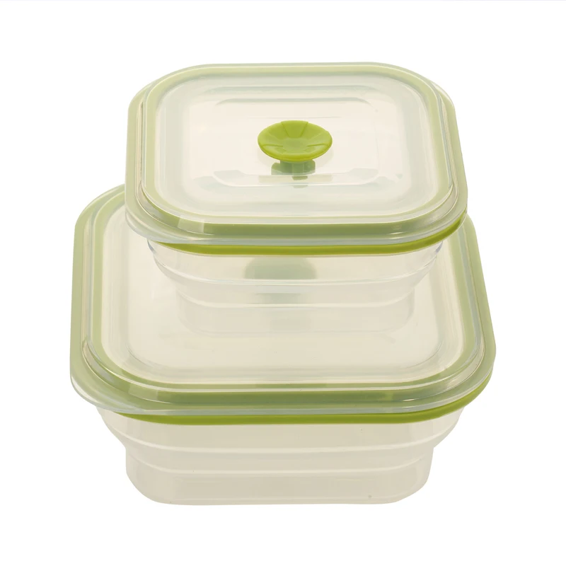 Migecon Silicone Collapsible Lunch Bowl Folding Food Storage Bento Outdoor Portable Container Microwave Tableware sets&amp1PC | Дом и сад