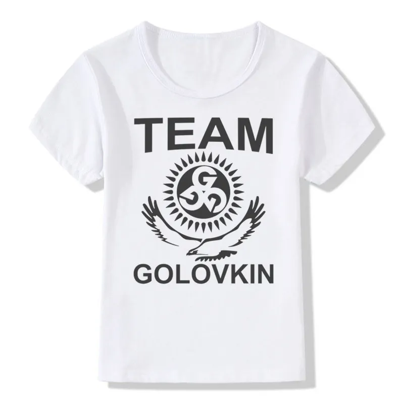Футболка для мальчиков и девочек с принтом Gennady Golovkin GGG детские футболки боксеры