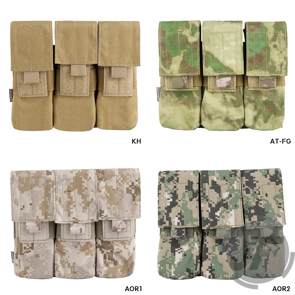 Emerson Тактический 5,56. 223 тройной подсумок Emersongear MOLLE PALS патроны держатель подсумок для M14 M16 ar15-мультикам
