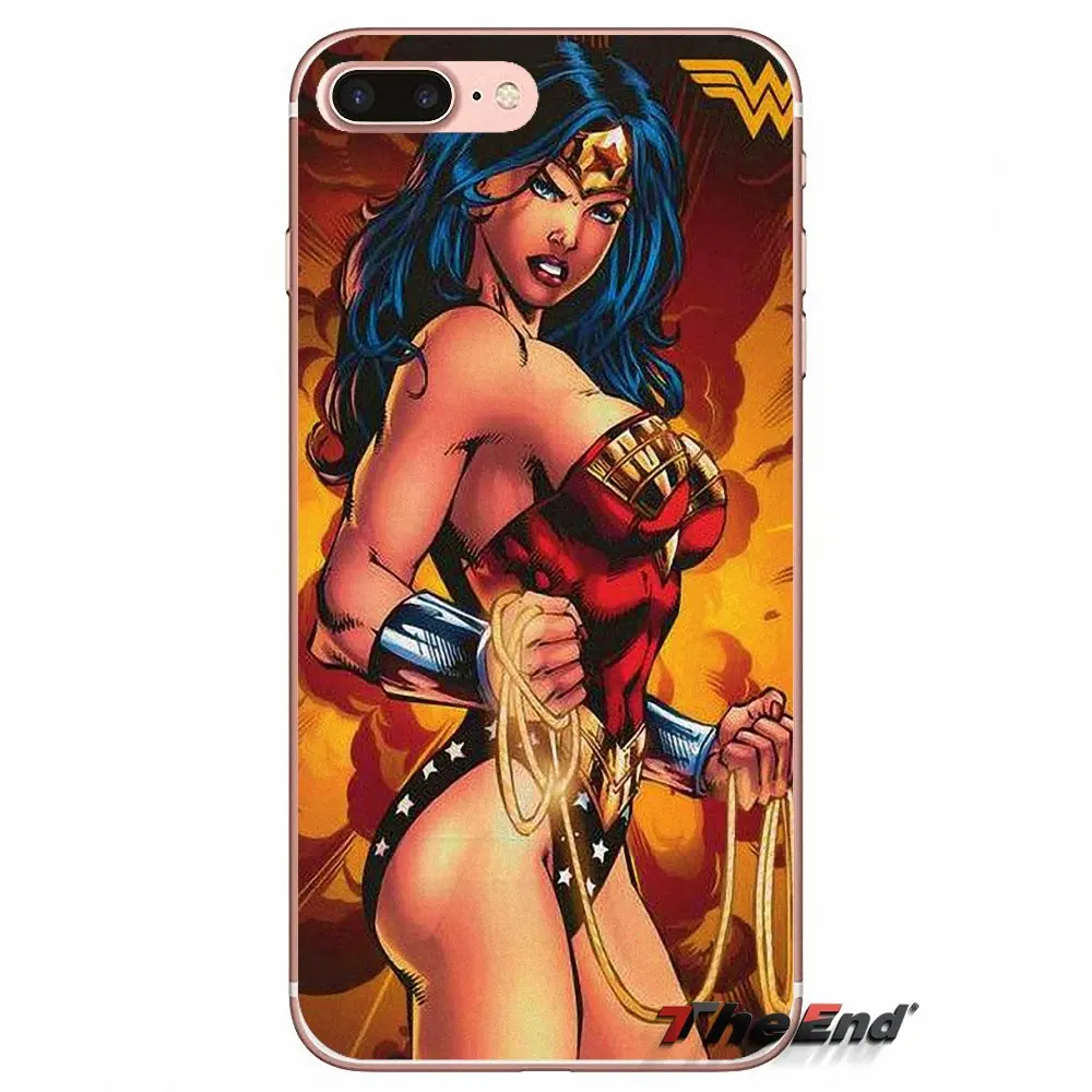 images 7 Для Apple iPhone X 4 4S 5 5S SE 5C 6 6 S 7 8 плюс 6 Plus 7 Plus 8 плюс Fundas Coque милые Для женщин сексуальная Wonder Woman силиконовый чехол - Цвет: images 7