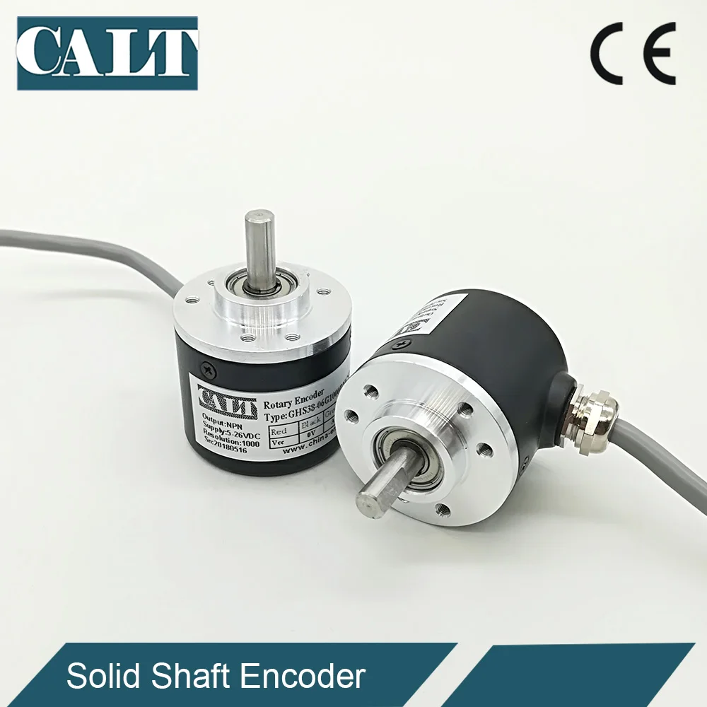 GHS3806 solid shafted 6mm dia incremental encoder 1000 1024 2000 2048 ppr line driver TTL output invertal aa-bb-zz- signal | Инструменты