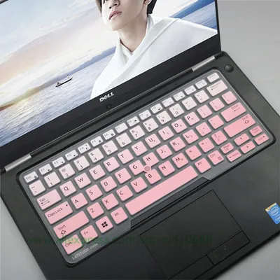 Gradual pink Для Dell Latitude E5450 E5470 7490 3340 E3340 E7450 5491 14 дюймов силиконовая клавиатура для ноутбука Обложка Защитная крышка - Цвет: Gradual pink