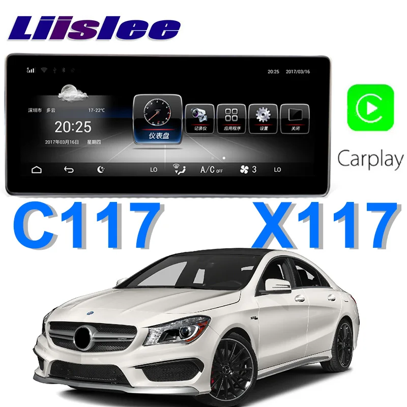 Liislee автомобильный мультимедийный плеер NAVI для Mercedes Benz MB CLA 250 класс C117 X117 CLA180~ автомобильный Радио Стерео gps навигация