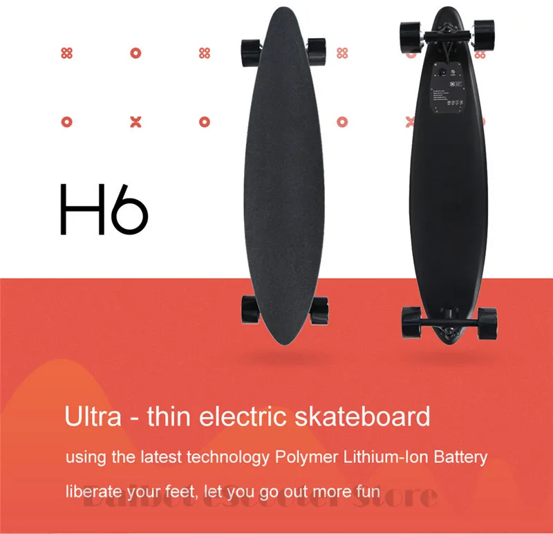 4 колеса электрический скутер взрослых самокат Лонгборд скейтборд двойной мотор