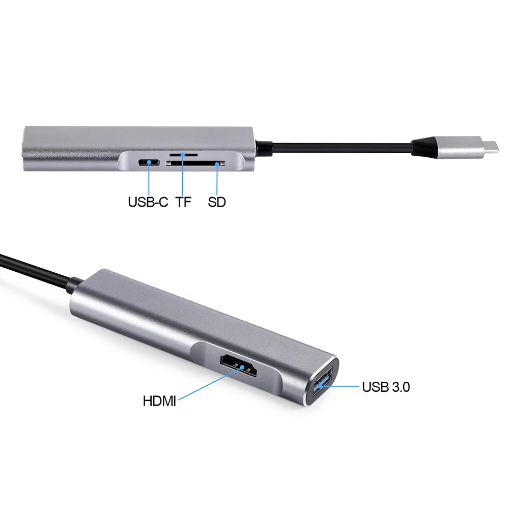100% Совершенно новый концентратор USB Type C для HDMI 4K 3. 0 Thunderbolt 3 адаптер Dex Station MacBook