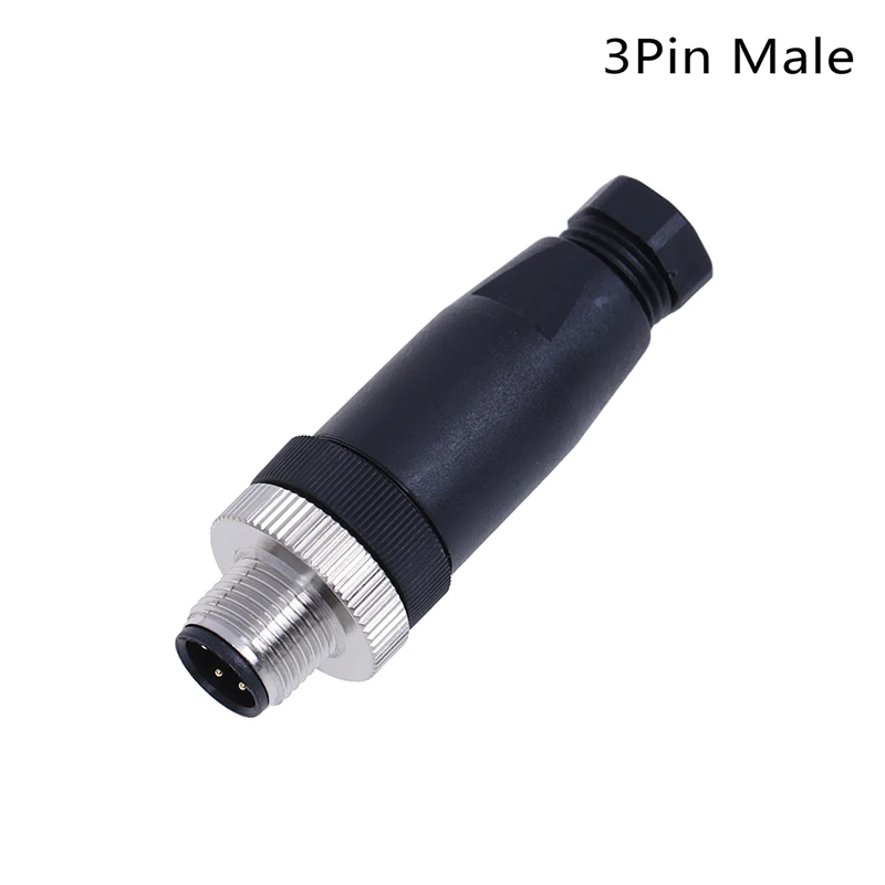 A Новые горячие PG7 сенсор разъем IP67 3 4 5 Pin Мужской/Женский Разъем Водонепроницаемый винт прямой/правый угол M12 разъем - Цвет: A