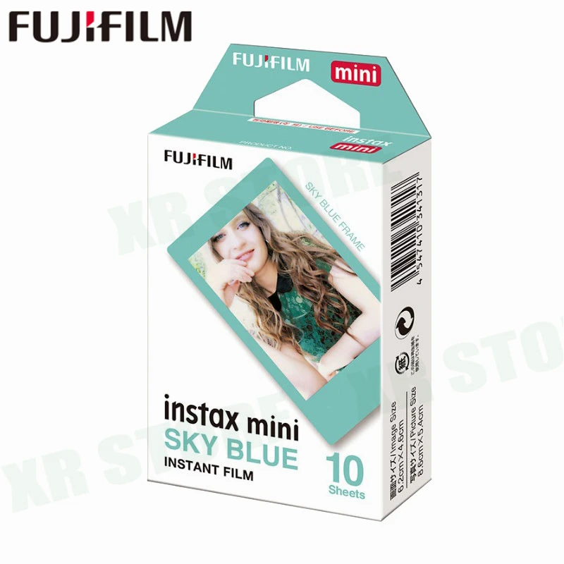 Белая пленка для Fuji Instax Мини 11 8 9 голубое небо мгновенной съемки Фотобумага 10