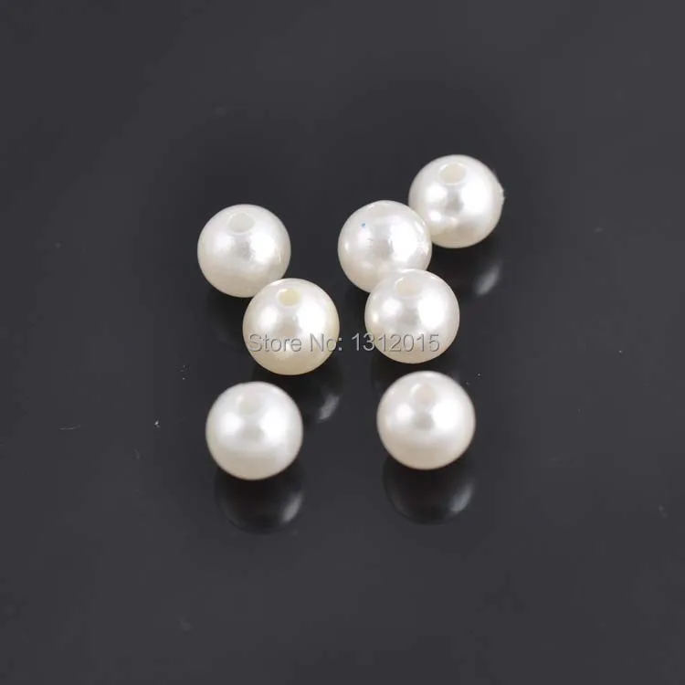 

8mm 200pcs Pearl Beads Acrylic Spacer Ball Round Beads Fit Jewelry Handmade DIY ZZ008