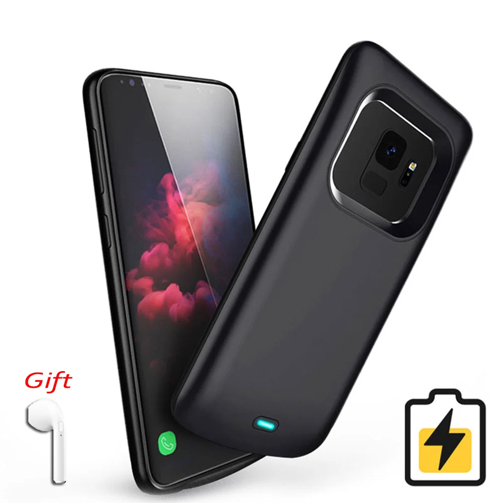 Батарея Зарядное устройство чехол для samsung Galaxy S9 S8 Plus Note 8 9 из мягкого ТПУ зарядки