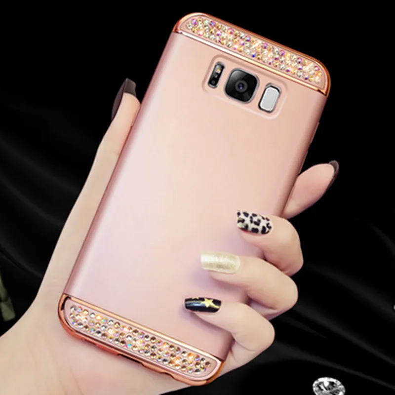 3 в 1 Гибридный Кристальный чехол для Samsung Galaxy S8 S9 A50 A6 A8 2018 J4 J6 Plus J3 J5 J7 Neo 2016 A3 A5 A7 2017