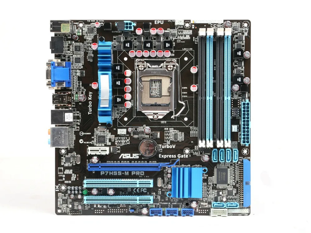 Оригинальная материнская плата ASUS P7H55 M PRO LGA1156 DDR3 H55 настольная плата|desktop