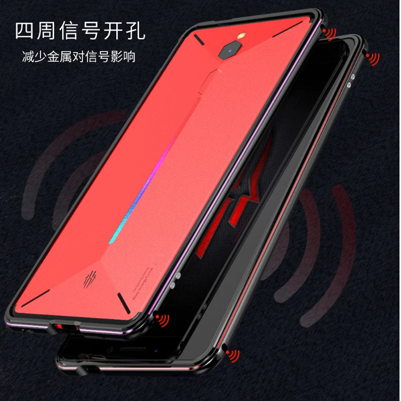 2 шт. роскошный брендовый Алюминиевый металлический бампер рамка для Nubia Red Magic NX609J