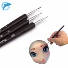 LINSBAYWU форма для лица набор кистей для украшения торта, 3 шт.компл. пищевая краска глазурь кекс Sugarcraft Инструменты украшение для десертных кондитерских изделий