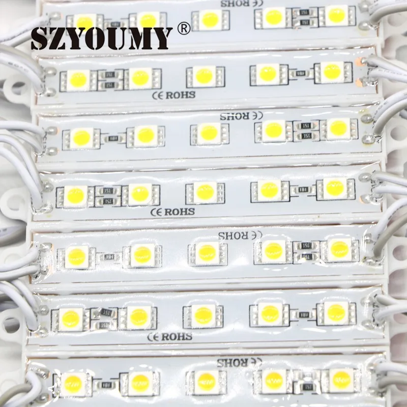 SZYOUMY дешевые 5050 5 LED модуль освещения DC12V водонепроницаемые светодиодные модули