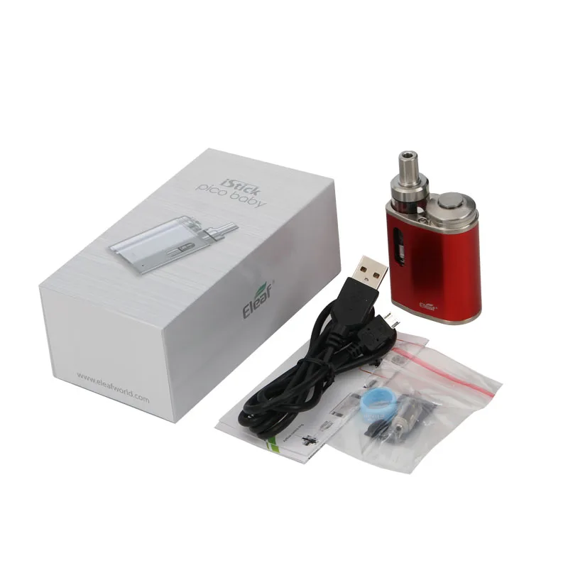 Оригинальный комплект Eleaf iStick Pico для малышей с аккумулятором 1050 мАч 25 Вт Baby Box MOD и 2