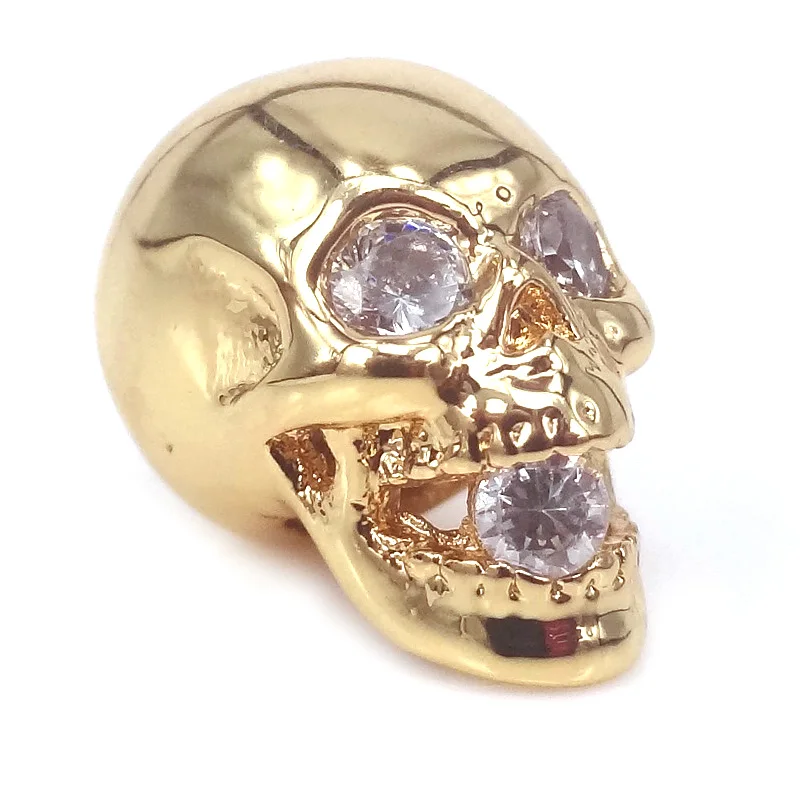 10 шт. металлические бусины золотого/серебряного/черного/розового золота с