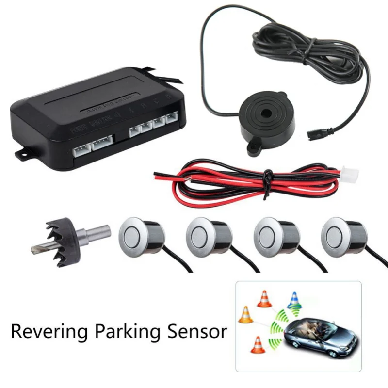 4 датчика зуммер 2 мм комплект автомобильных датчиков парковки обратный