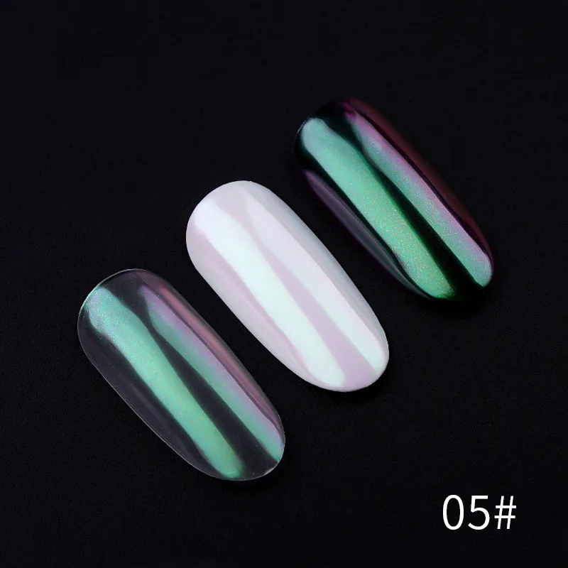 12 цветов, зеркальный порошок для ногтей, порошок единорога, зеркальный лазерный порошок для полировки ногтей, 12 цветов, Радужный порошок, хромированный лак для ногтей
