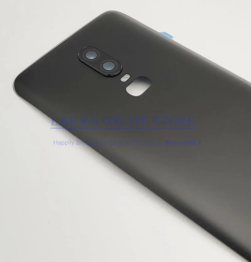 Оригинальная стеклянная крышка для Oneplus 6 задняя батарейного отсека заднее