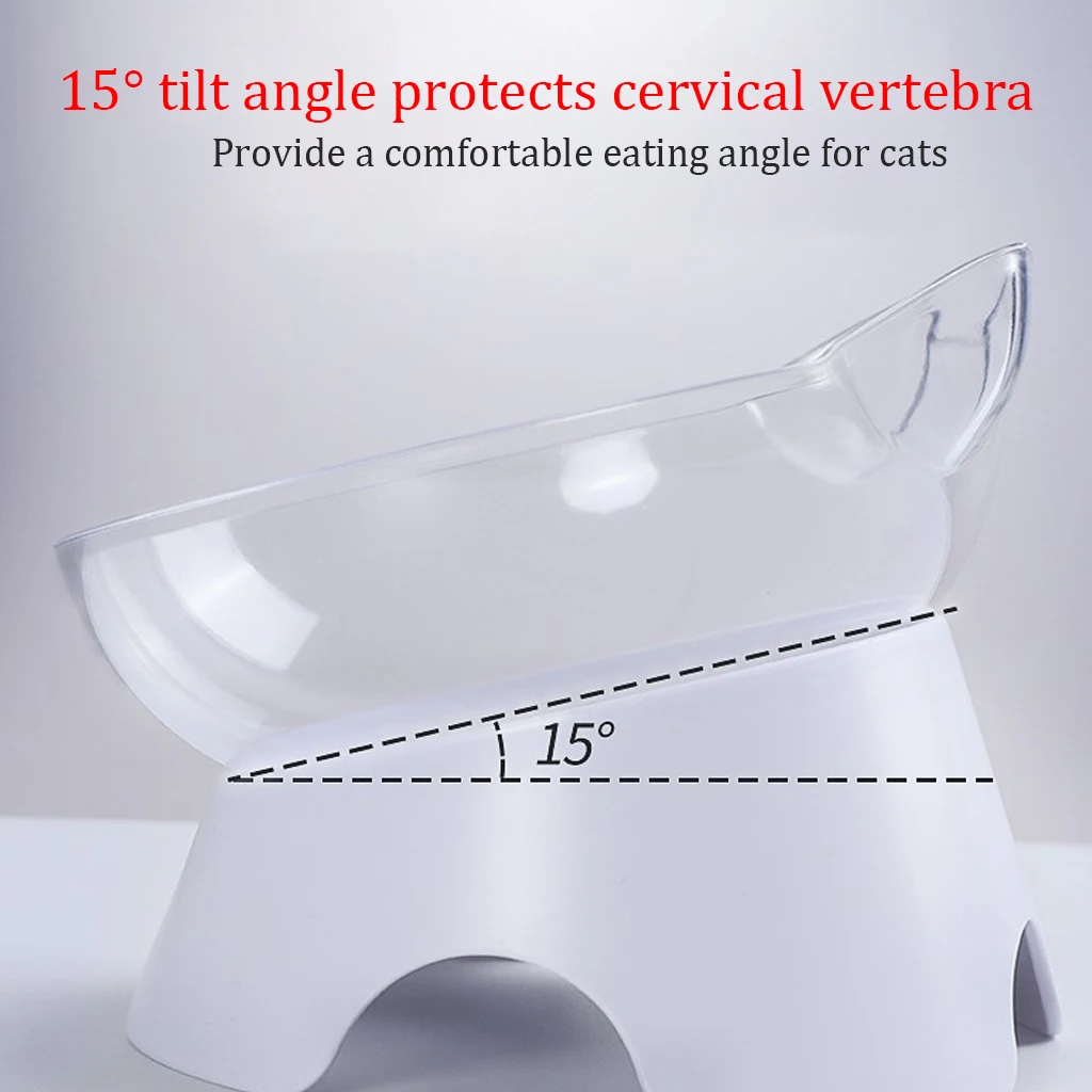 Миска для домашних животных Прозрачная с нескользящим держателем миска кошек и