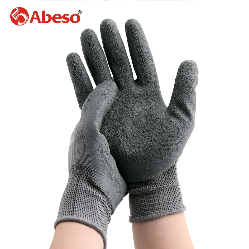 Abeso прочное качество HPPE+ PU серый вереск сельскохозяйственная безопасная огранка упорная защитная сетка Мясник Перчатки