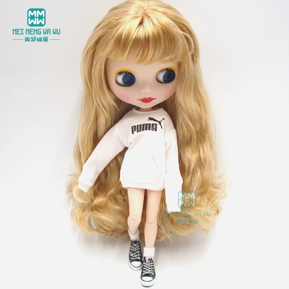 Одежда для куклы, модная длинная футболка, платье, Толстовка для Blyth Azone1/6, аксессуары для кукол