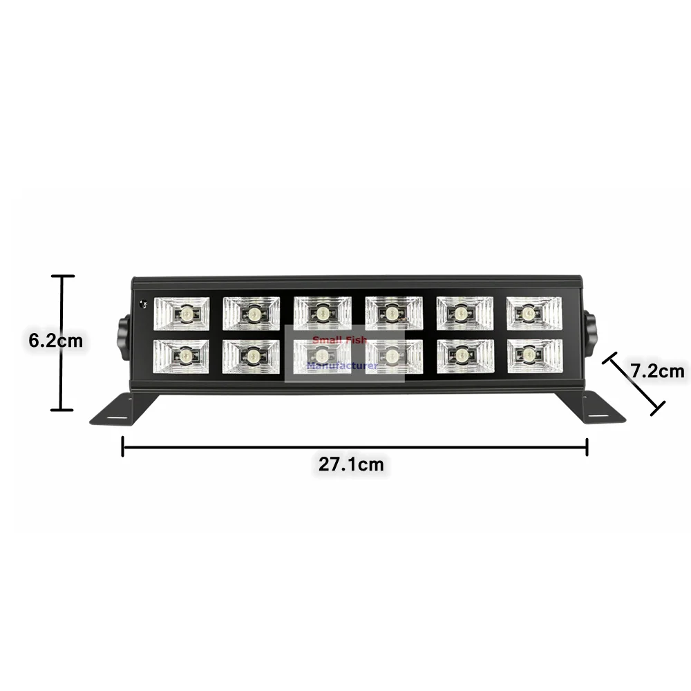 10 шт. в упаковке светодиодный настенный светильник 12X3W фиолетовые огни