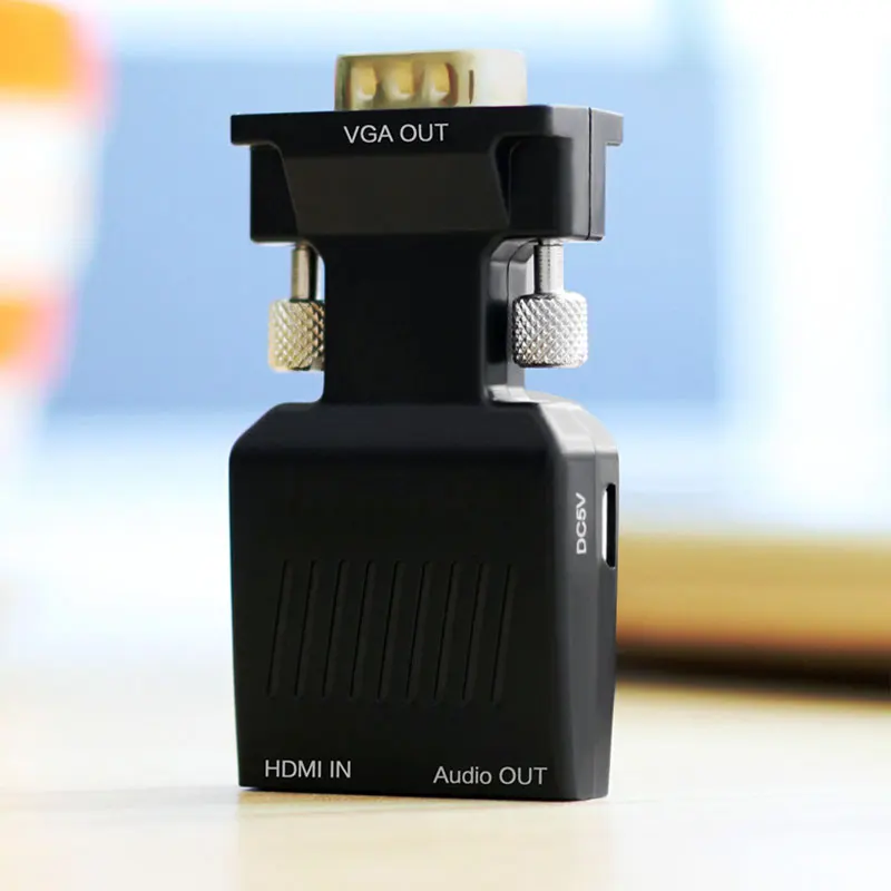 HDMI для VGA поддержка 1080 P с чипом более стабильный аудио кабель HD адаптер |