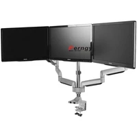 dl t036 13 32 clamp base lcd led dual monitor desktop stand gas spring full motion computer table mount loading 1 7 kgs