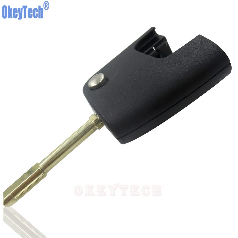 OkeyTech Replacement Flip Remote Car Key Blade Shell For Ford Focus Mondeo Fiesta C S Max High Quality Cover Head Uncut | Автомобили и