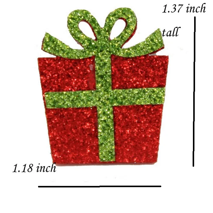 20 штук оленей Красный нос-рисунком елки-подарок-колокол-Санта Клаус-на низком