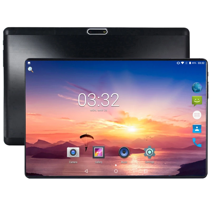 Жесткий 2.5D стекло 10 дюймовый планшет Android 8 0 Восьмиядерный 4G FDD LTE 4 Гб ОЗУ 64 ПЗУ