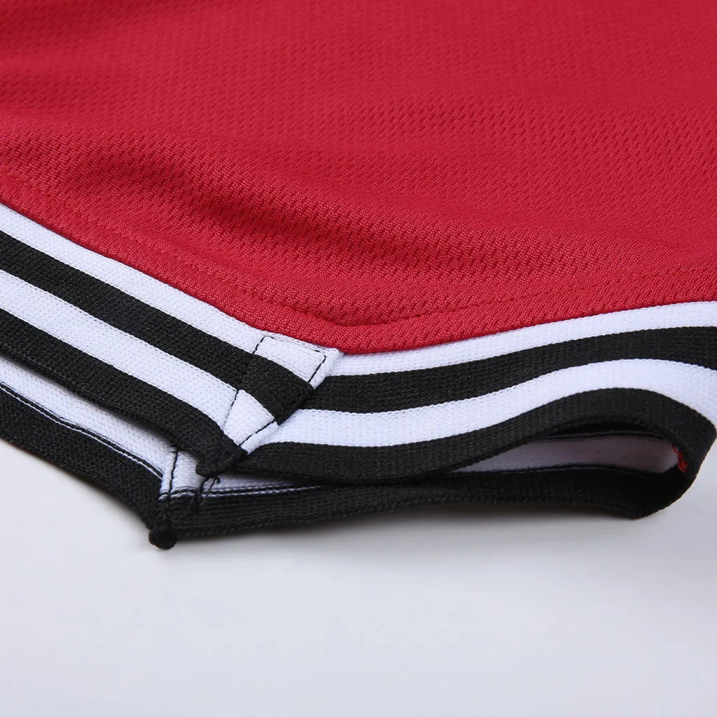 

Qlng 2019 Fashionable Men's Elastic Rope Stretch Mesh Pocket Casual Plain Sports Shorts