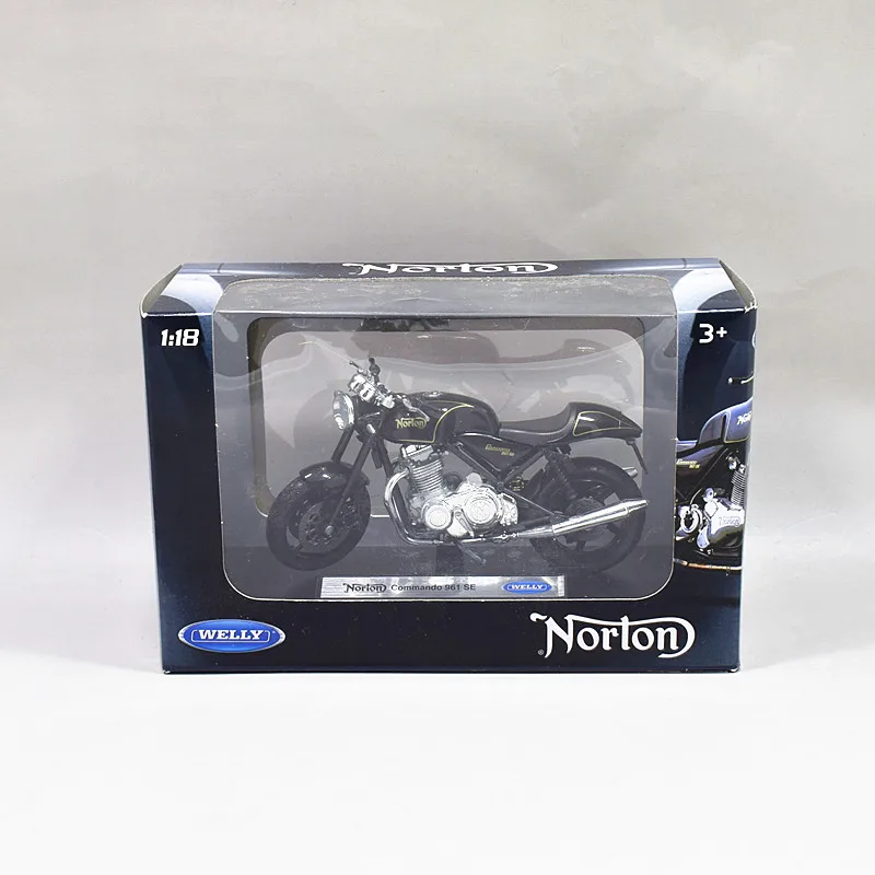 1:18 Welly Norton Commando 961 SE мотоцикл велосипед модель черный
