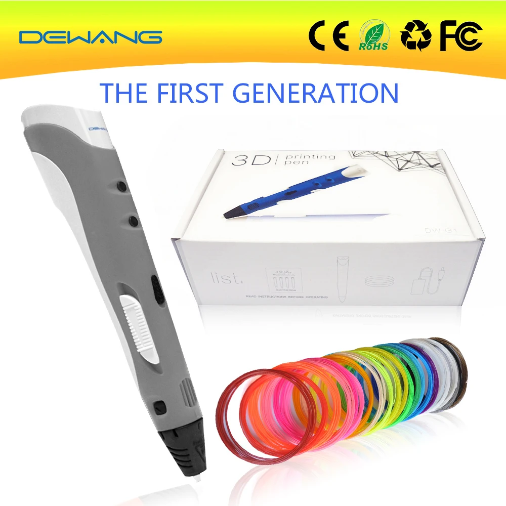 DEWANG 3D Ручка Scribble 100 м ABS нить 3d принтер ручка подарок на день рождения ABS 3D печать ручка для школы гаджет 3D ручки творчество