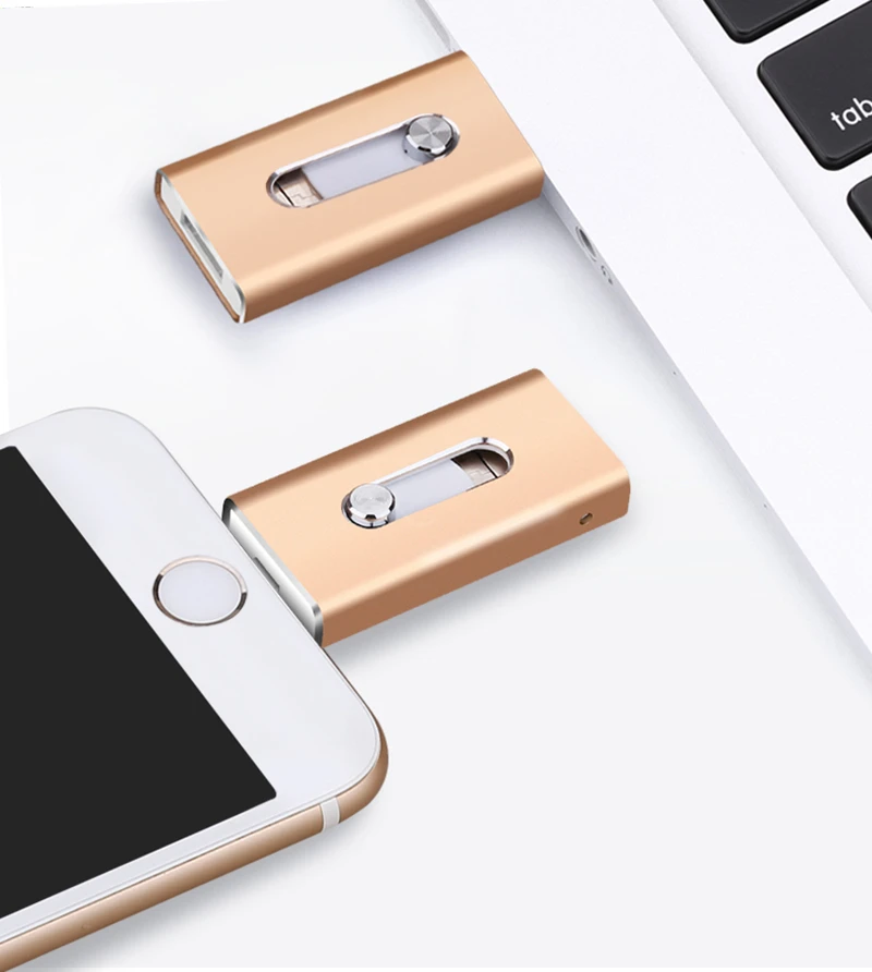 Usb флешка Otg BRU 3в1, 8 ГБ, 16 ГБ, 32 ГБ, 64 ГБ, 128 ГБ, 256 ГБ, для Iphone, Ipad, телефона, планшета, lightning, android, флеш-накопитель, Usb флешки