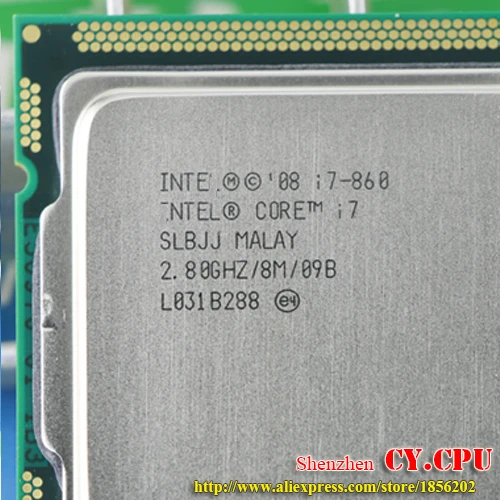 Intel i7 860 процессор/2 8 ГГц/LGA1156/8 Мб/Quad Core/i7 Бесплатная доставка бесплатно scrattered buah