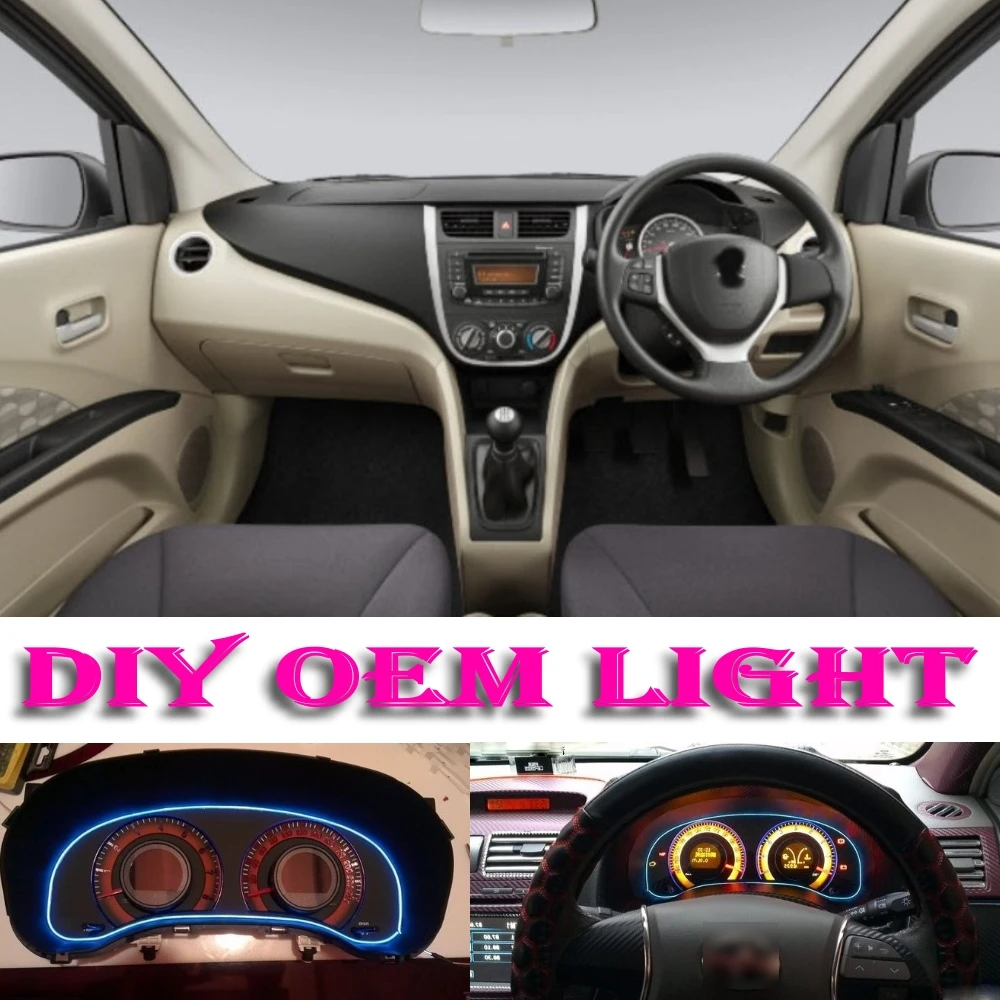 Атмосфера автомобиль свет Гибкая неоновый EL провода интерьера легкие