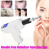 electric needle free nebulizer injection pen wrinkle removal anti aging face cleaner skin massager hyaluronic acid micro machine