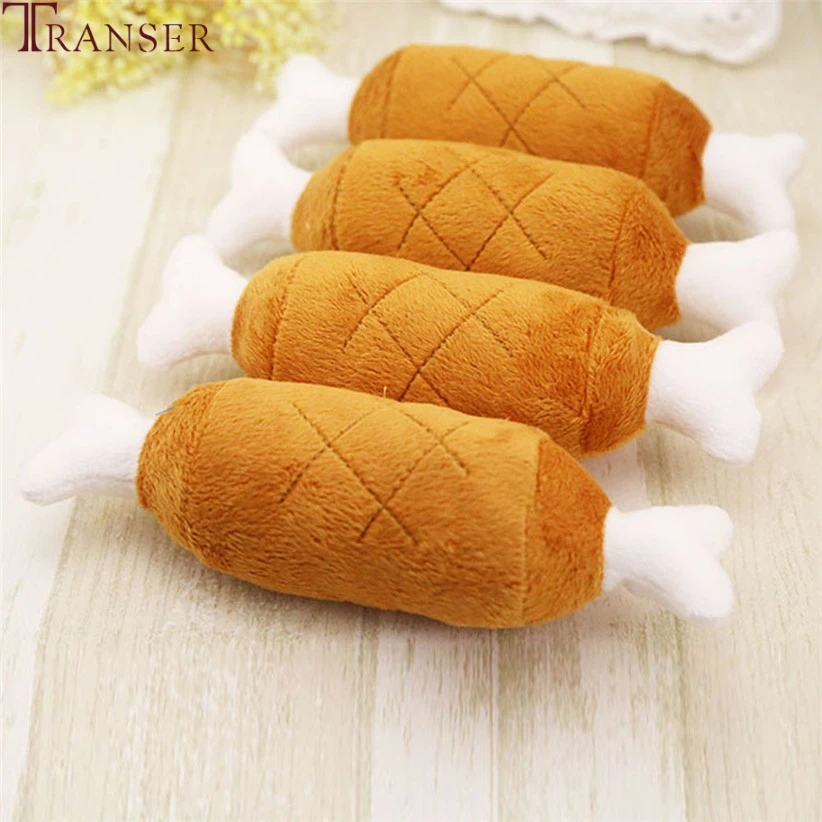 Transer питомец Мягкая флисовая куриная ножка межотражающий писк звуковые игрушки для собак для тренировок на открытом воздухе 71229