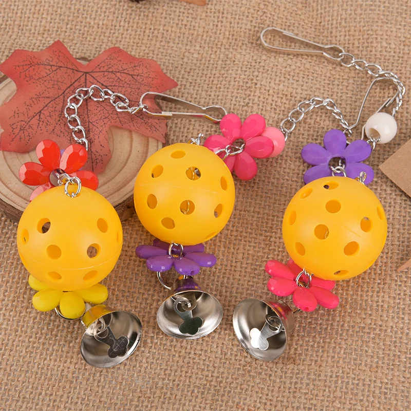 Игрушки для кусания попугаев подъем жевательные игрушки колокольчик качели