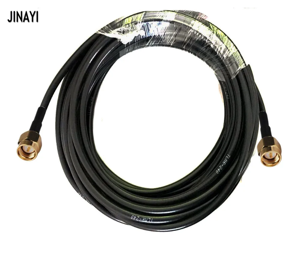 Фото Коаксиальный кабель LMR240 RF со штекером SMA и фоторазъем коаксиальный с низкими