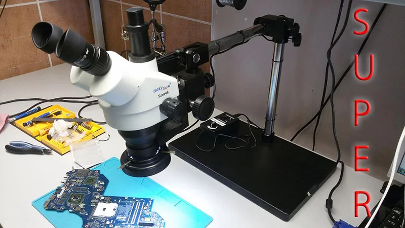 Lucky Zoom Brand 3.5X-45X Simul-Focal Trinocular Zoom Stereo Microscope Head WF10X/20 SZM0.5X WD165mm Microscope Accessories