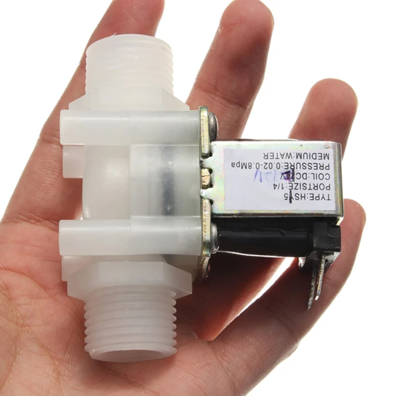 1/" DC 12 V электрический Соленоидный клапан N/C воды воздушный переключатель потока нормально закрытый 1/2 дюймов клапаны