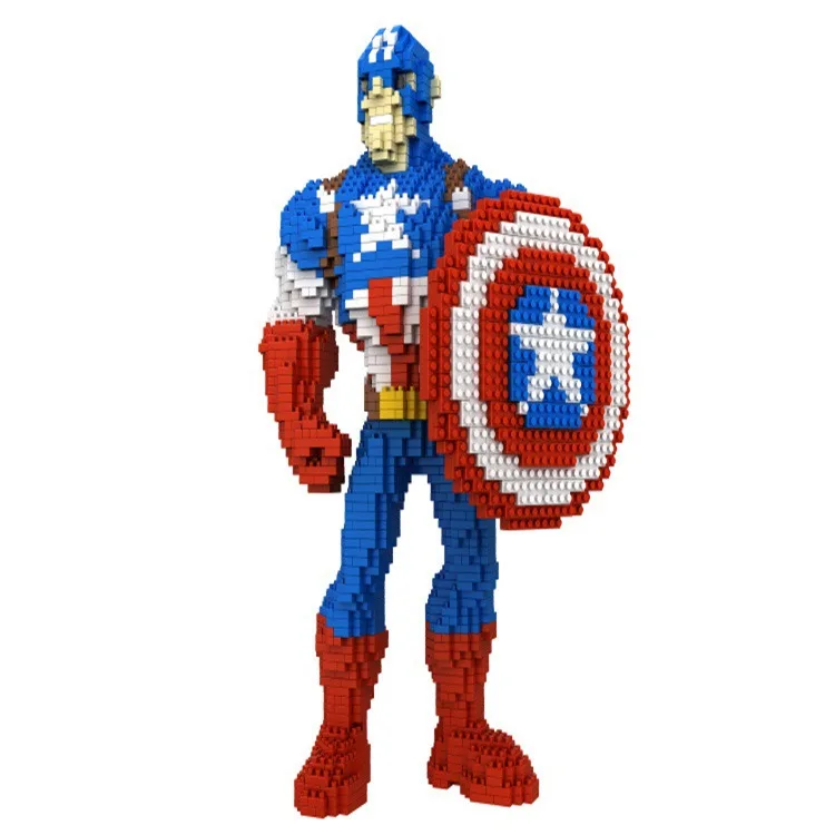 8830-1 Super Hero Series Captain America Magic Diamond Blocks 2200Pcs Building Toys DIY Education | Игрушки и хобби