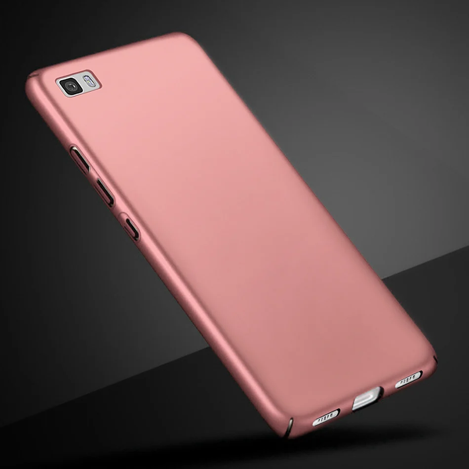 Чехол для Huawei P8 Lite 2016 роскошный однотонный Матовый Жесткий пластиковый задней