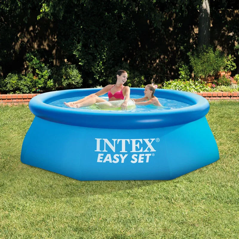 Intex 28110 высокое качество сверхбольших 244*76 см рыбный Gonflable рвется бассейн Zwembad Piscina
